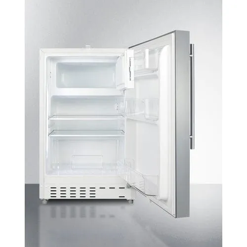 Summit 21" ADA Compliant Stainless Refrigerator-Freezer ALRF48SSHV