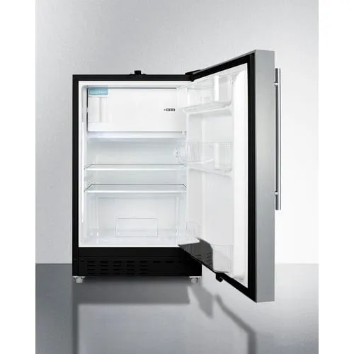 Summit 21" Built-In Refrigerator-Freezer ALRF49BSSHV