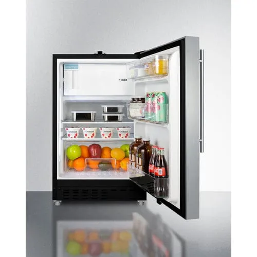 Summit 21" Built-In Refrigerator-Freezer ALRF49BSSHV