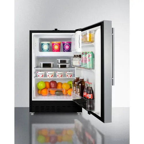 Summit 21" Built-In Refrigerator-Freezer ALRF49BSSHV