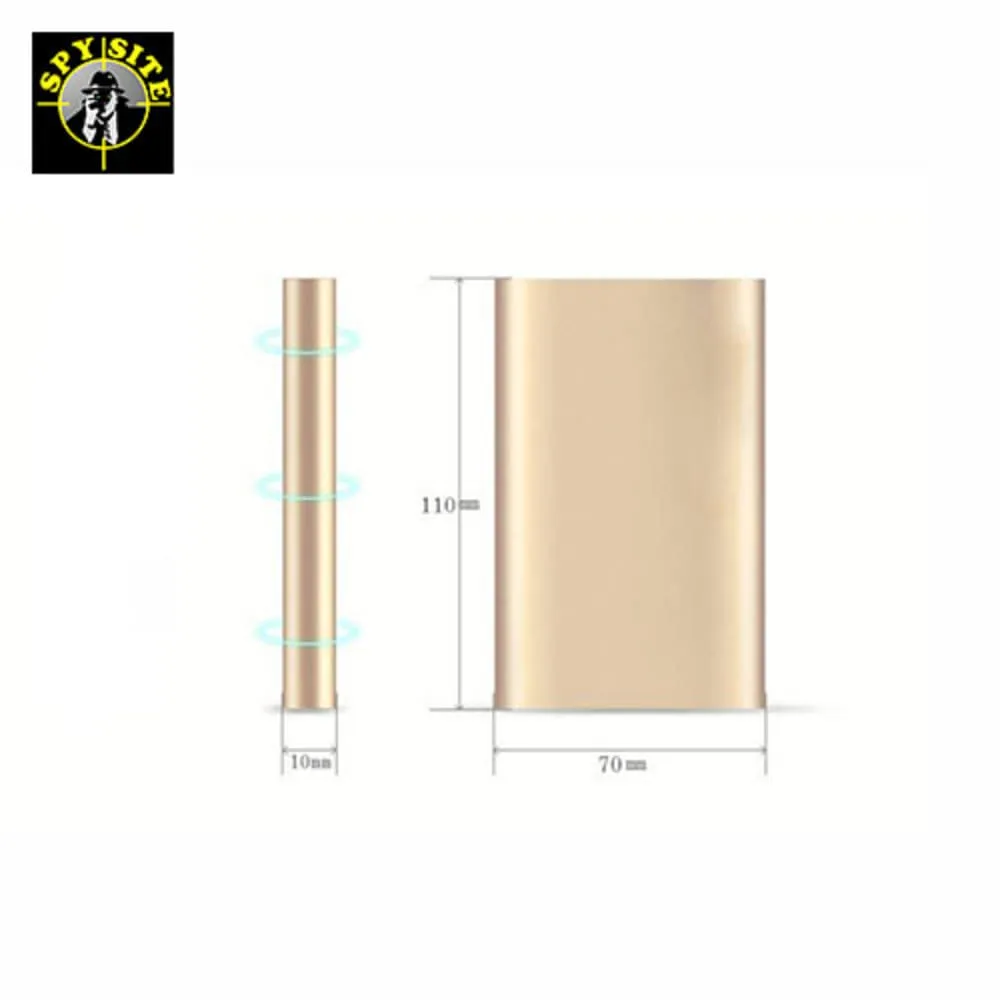 Ultra-thin Portable Slim Metal 10000mah USB Power Bank